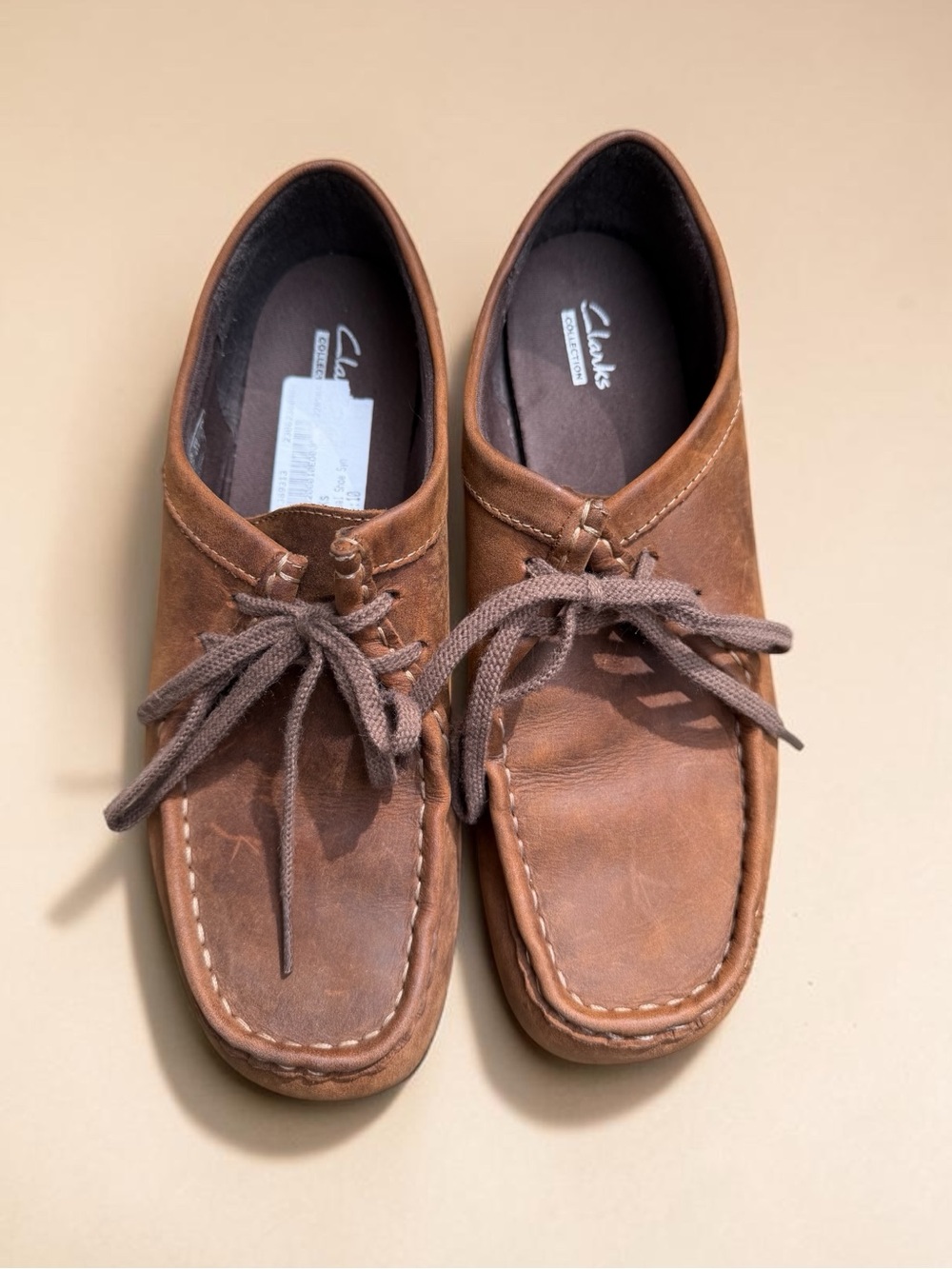 Womens Clarks Wallabee EVO LO Casual Shoe - Beeswax Size 10